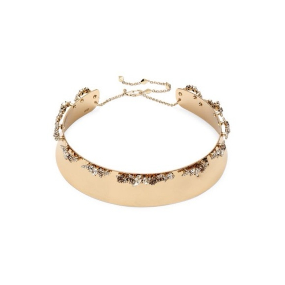 Alexis Bittar Gold and Silver Necklace with Elegant Design